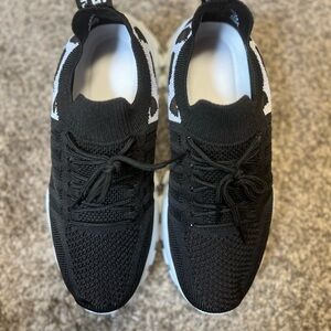 Black Knit Sneakers